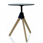 table topsy magis hetre naturel noir