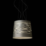 Tress Grande Suspension Foscarini Noir