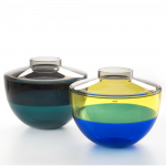 vase shibuya kartell gris jaune bleu