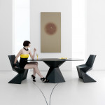 Vertex Silla Chaise Design Vondom Rouge