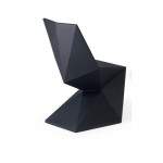 Vertex Silla Chaise Design Vondom Noir