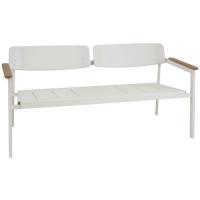 BANC AVEC DOSSIER SHINE, Blanc mat de EMU