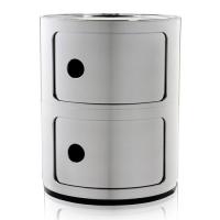 COMPONIBILI MÉTALLISÉ 2 ÉLÉMENTS DE KARTELL, CHROMÉ