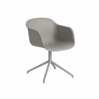 FAUTEUIL FIBER DE MUUTO, PIEDS ETOILE, GRIS