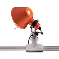 APPLIQUE TOLOMEO MICRO PINZA HALOGÈNE, Orange d'ARTEMIDE