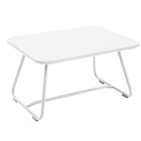 TABLE BASSE SIXTIES, Blanc coton de FERMOB