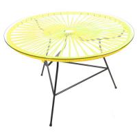 TABLE BASSE ZIPOLITE JAUNE de BOQA