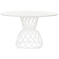 TABLE 130CM RE TROUVE, Ø 130 cm,  Blanc mat de EMU