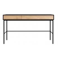 BUREAU EN CHÊNE BLACKBIRD, 2 tiroirs d'ETHNICRAFT