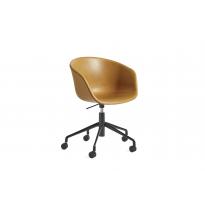 Fauteuil AAC53 de Hay, Piétement en aluminium teinté noir, 5 coloris
