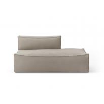 Canapé modulable CATENA de Ferm Living, Tissu Cotton Linen Natural, 8 modules, 2 profondeurs
