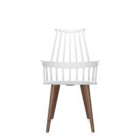 CHAISE COMBACK, Pieds en bois, 4 couleurs de KARTELL
