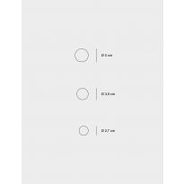 PATÈRES THE DOTS METAL DE MUUTO, 3 TAILLES, 3 COLORIS