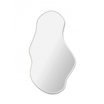 Miroir POND de Ferm Living, Taille L, Finition Dark Chrome