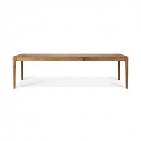 TABLE A RALLONGE BOK EN TECK, 3 tailles d