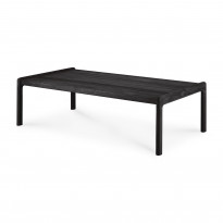 Table basse JACK OUTDOOR de Ethnicraft, 120 x 65 cm, Teck vernis noir