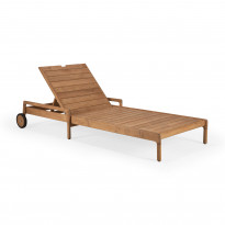 Chaise longue de Jardin ajustable en teck JACK d