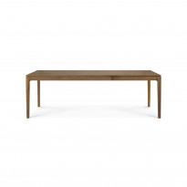 TABLE A RALLONGE EN TECK 160/240x90x76 CM D