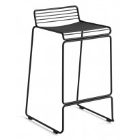 TABOURET DE BAR HEE LOW, H.65 cm, 5 couleurs de HAY