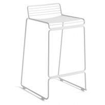 TABOURET DE BAR HEE LOW, H.65, Blanc de HAY
