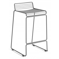TABOURET DE BAR HEE LOW, H.65, Gris de HAY