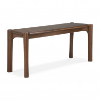 Banc PI - teck vernis - brun foncé D
