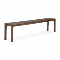 Banc PI - teck vernis - brun foncé D