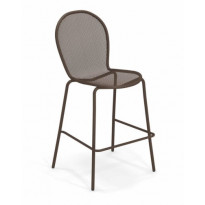 TABOURET HAUT RONDA, Marron d