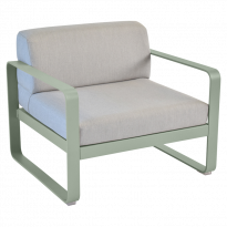 FAUTEUIL BELLEVIE, Coussin gris flanelle, Cactus de FERMOB
