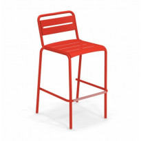 TABOURET STAR, Rouge écarlate de EMU