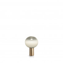 LAMPE À POSER LAGUNA, Laiton satiné, Ø.16 cm de ARTEMIDE