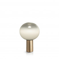 LAMPE À POSER LAGUNA, Laiton satiné, Ø.26 cm de ARTEMIDE