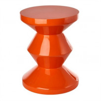 TABOURET ZIG ZAG, Orange de POLS POTTEN