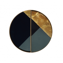 SET DE 2 MINI PLATEAUX GEOMETRIC HALF MOON DE ETHNICRAFT ACCESSORIES
