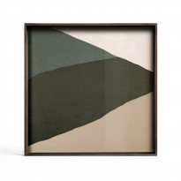 Plateau WABI SABI de Ethnicraft Accessories, 38 x 38 cm,  Bleu
