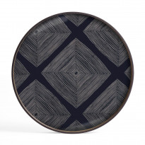 Plateau Ink Linear Squares de Ethnicraft Accessories, Ø61