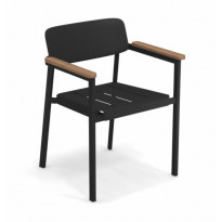 FAUTEUIL SHINE, Noir de EMU