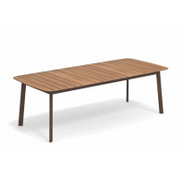 TABLE SHINE, 225 x 100 cm, Marron d