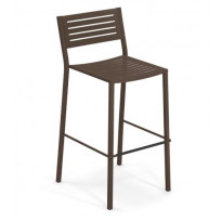 TABOURET HAUT SEGNO, Marron d