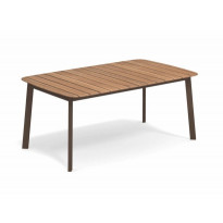 TABLE SHINE, 166 x 100 cm, Marron d