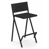 TABOURET HAUT MIA, Noir de EMU