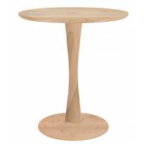 TABLE A MANGER TORSION, 70 x 70 x 76 cm, Chêne d