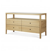 Commode Spindle - chêne - 4 tiroirs d