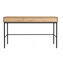 BUREAU WHITEBIRD, 2 tiroirs, Chêne d