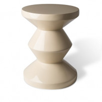 TABOURET ZIG ZAG, Beige de POLS POTTEN