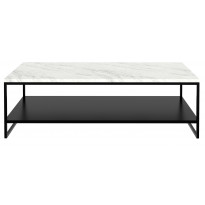 TABLE BASSE STONE, 120 cm, Blanc d