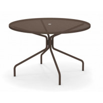 TABLE RONDE CAMBI, Ø120 cm, Marron d