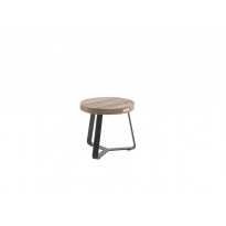 Table basse FANNY en teck, D.40 cm