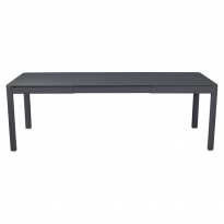 Table à allonges RIBAMBELLE de Fermob, 2 allonges, Carbone 