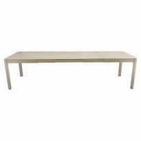 Table à allonges RIBAMBELLE de Fermob, 3 allonges, Muscade